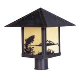 Arroyo Craftsman Timber Ridge 10 Inch Tall 1 Light Outdoor Post Lamp - TRP-9PT-M-S