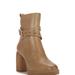 Lucky Brand Natesa High-Heel Bootie - Women's Accessories Shoes Boots Booties in Camel, Size 7.5