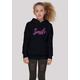 Kapuzenpullover F4NT4STIC "Pink Smile UNISEX HOODIE" Gr. 158/164, schwarz Mädchen Pullover