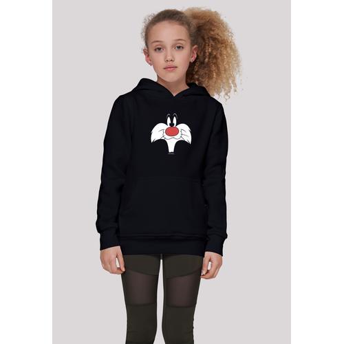 „Kapuzenpullover F4NT4STIC „“Looney Tunes Sylvester Big Face““ Gr. 134/140, schwarz Mädchen Pullover Print“