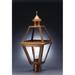 Northeast Lantern Boston 27 Inch Tall 3 Light Outdoor Post Lamp - 1013-DAB-LT3-CLR