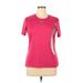 Under Armour Active T-Shirt: Pink Solid Activewear - Women's Size X-Large