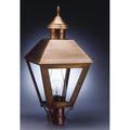 Northeast Lantern Boston 27 Inch Tall 3 Light Outdoor Post Lamp - 1113-VG-LT3-SMG