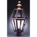 Northeast Lantern Boston 27 Inch Tall 3 Light Outdoor Post Lamp - 1623-AB-LT3-CLR