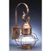 Northeast Lantern Onion 19 Inch Tall Outdoor Wall Light - 2531-DB-MED-OPT