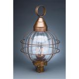 Northeast Lantern Onion 30 Inch Tall 3 Light Outdoor Post Lamp - 2863-AC-LT3-OPT