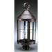 Northeast Lantern Heal 25 Inch Tall 3 Light Outdoor Post Lamp - 3353-AB-LT3-CSG