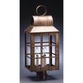 Northeast Lantern Lynn 24 Inch Tall 3 Light Outdoor Post Lamp - 8143-AB-LT3-CSG