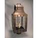 Northeast Lantern Livery 23 Inch Tall 3 Light Outdoor Post Lamp - 9253-AB-LT3-SMG