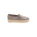Circus by Sam Edelman Flats: Espadrille Platform Boho Chic Tan Print Shoes - Women's Size 10 - Almond Toe