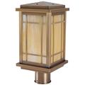 Arroyo Craftsman Avenue 13 Inch Tall 1 Light Outdoor Post Lamp - AVP-8-F-RB