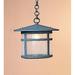 Arroyo Craftsman Berkeley 10 Inch Tall 1 Light Outdoor Hanging Lantern - BH-11-AM-RB