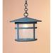 Arroyo Craftsman Berkeley 10 Inch Tall 1 Light Outdoor Hanging Lantern - BH-11-M-RB