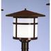 Arroyo Craftsman Berkeley 13 Inch Tall 1 Light Outdoor Post Lamp - BP-17-GW-BZ