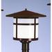 Arroyo Craftsman Berkeley 13 Inch Tall 1 Light Outdoor Post Lamp - BP-17-OF-BK