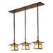 Arroyo Craftsman Carmel 36 Inch 3 Light Linear Suspension Light - CICH-8-3D-GW-RC