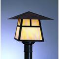 Arroyo Craftsman Carmel 9 Inch Tall 1 Light Outdoor Post Lamp - CP-12D-RM-RC