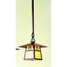 Arroyo Craftsman Carmel 12 Inch Mini Pendant - CSH-12D-TN-BK