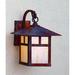 Arroyo Craftsman Evergreen 13 Inch Tall 1 Light Outdoor Wall Light - EB-9T-CR-MB