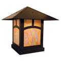 Arroyo Craftsman Evergreen 16 Inch Tall Outdoor Pier Lamp - EC-16PF-WO-RB