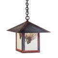 Arroyo Craftsman Evergreen 17 Inch Tall 1 Light Outdoor Hanging Lantern - EH-16PF-CS-S