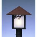 Arroyo Craftsman Evergreen 15 Inch Tall 1 Light Outdoor Post Lamp - EP-16E-CS-RC