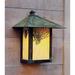 Arroyo Craftsman Evergreen 17 Inch Tall 1 Light Outdoor Wall Light - EW-16T-GW-RC