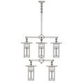 Arroyo Craftsman Franklin 33 Inch 8 Light Chandelier - FCH-9L-4-4-RM-AB