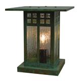 Arroyo Craftsman Glasgow 10 Inch Tall 1 Light Outdoor Pier Lamp - GC-9-GWC-RC