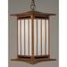 Arroyo Craftsman Himeji 16 Inch Tall 1 Light Outdoor Hanging Lantern - HIH-7-GWC-VP