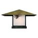 Arroyo Craftsman Monterey 17 Inch Tall 1 Light Outdoor Pier Lamp - MC-30CL-CS-BK