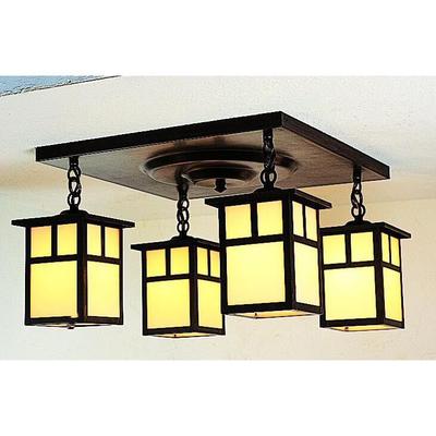 Arroyo Craftsman Mission 18 Inch 4 Light Semi Flush Mount - MCM-6-4T-WO-VP