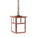 Arroyo Craftsman Mission 14 Inch Tall 1 Light Outdoor Hanging Lantern - MH-10E-CR-RC