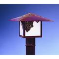 Arroyo Craftsman Monterey 8 Inch Tall 1 Light Outdoor Post Lamp - MP-12E-AM-RC