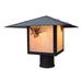 Arroyo Craftsman Monterey 8 Inch Tall 1 Light Outdoor Post Lamp - MP-12E-RM-BK