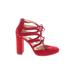 Vince Camuto Heels: Red Shoes - Women's Size 7