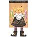 Dicksons Inc Crazy Leg MardiGras Gnome Polyester 2-Sided Polyester 18 x 13 in. Garden Flag in Green/Orange/Pink | 18 H x 13 W in | Wayfair M011879