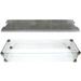 Elementi Granville 43 x 13 Tempered Glass & Stainless Steel Fire Pit Accessory | 7 H x 43 W x 13 D in | Wayfair ACC-OFG121-NG