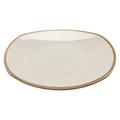 G.E.T. Corona - Square Dinner Plates Commercial Dishwasher Safe 10" Porcelain Dinner Plate, Set of 12 in Brown/White | 10 W in | Wayfair