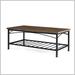 17 Stories Alazia Coffee Table Wood/Metal in Black/Brown/Gray | 32 W in | Wayfair CF8D5C97225B43FA82B8B67C6EA2019C