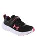 Under Armour GPS Assert 10 AC GLTR - Girls 11 Toddler Black Running Medium