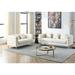 Teddy Upholstered Sofa Set with Pillows, Removable Cushions, and Chic Metal Legs