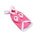 TOYMYTOY Pet Clothes Supplies Rabbit Design Pet Makeover Cloth Warm Fancy Cosplay Costume Outfit for Dog Pet Size L Pink