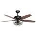 CodYinFI Ceiling Fans with Lights and Black Ceiling Fan with Light for Bedroom 52 Inch Farmhouse Outdoor Ceiling Fans for Patios Covered