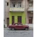 Print: Old Cars And Old Facades In Havana Cuba 2010