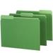 Pendaflex Interior File Folder - Letter - 8.50 X 11 - 1/3 Tab Cut - Assorted Position Tab Location - Green - 100 / Box (421013BGR)