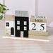 Lksixu Desk Calendar 2023-2024 Wooden Block Perpetual Calendar Month Date Display Classroom Office Decor For Men Women
