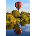 Balloon Sky Air Hot Air Hot Air Balloon Hot - Laminated Poster Print - 12 Inch by 18 Inch with Bright Colors and Vivid Imagery