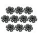 10 Pcs Outdoor Climbing Trekking Pole Tips Snow Flake Mud Ski Baskets Walking Stick Baskets Guards Replacements Hiking Accessories