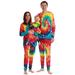 #followme Matching Christmas Pajamas for Family or Couples (Tie Dye Bright Swirl Newborn 6-9 Months)